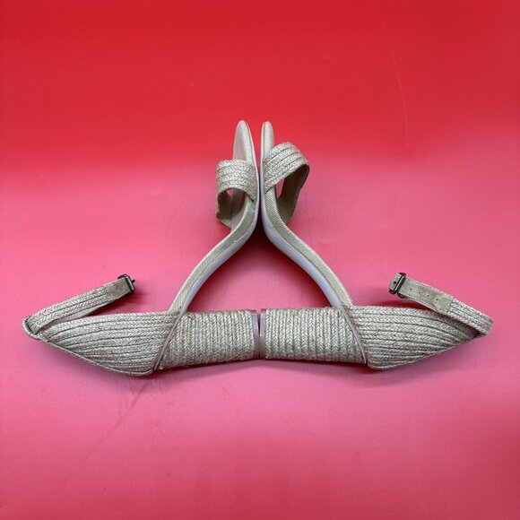 Jeffrey Campbell Rowboat Jute Wrapped Ankle-Strap Sandals Women's Size 9 Display - Picture 9 of 11